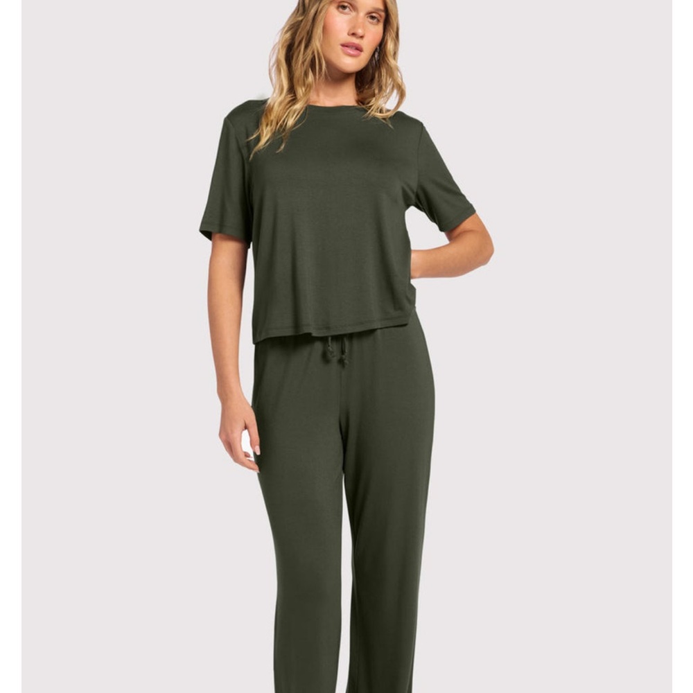 nuuds Olive Green Pajama Set
